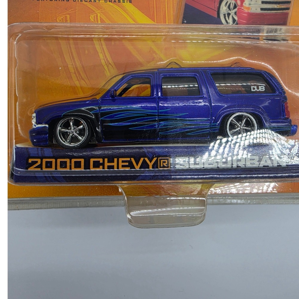 Jada Toys Dub City 2000 Chevy Suburban Purple 1:64 Diecast 12602 New